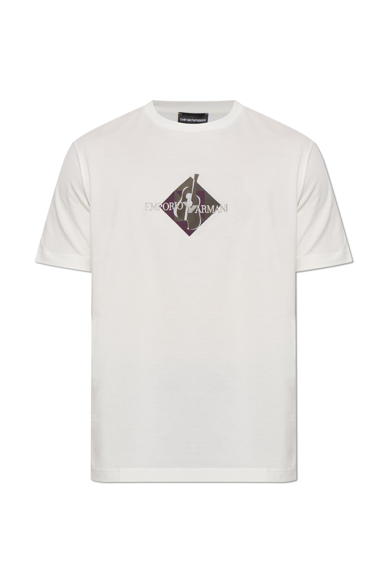 Emporio Armani T-shirt with embroidered logo | Men's | Vitkac
